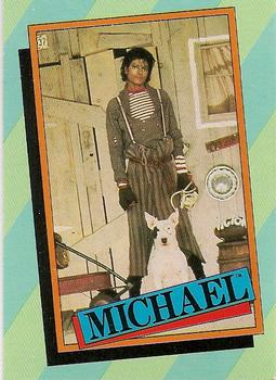 1984 Topps Michael Jackson #43 Who plays opposite Michael in the... Front