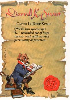 1994 FPG Darrell K. Sweet #57 Catch In Deep Space Back
