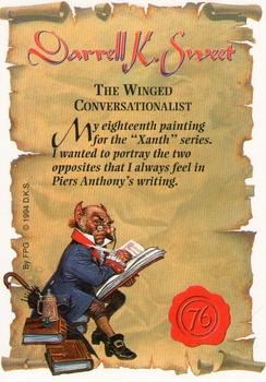 1994 FPG Darrell K. Sweet #76 The Winged Conversationalist Back