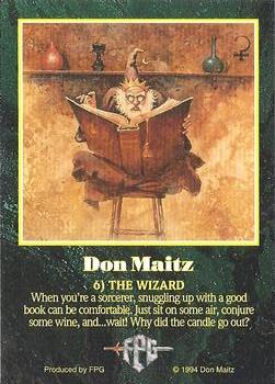 1994 FPG Don Maitz #6 The Wizard Back