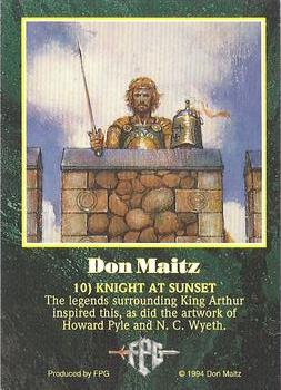 1994 FPG Don Maitz #10 Knight at Sunset Back
