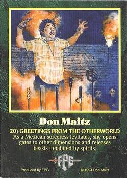 1994 FPG Don Maitz #20 Greetings from the Otherworld Back