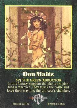 1994 FPG Don Maitz #59 The Green Abductor Back