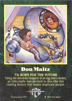1994 FPG Don Maitz #73 Born for the Future Back