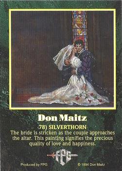 1994 FPG Don Maitz #78 Silverthorn Back