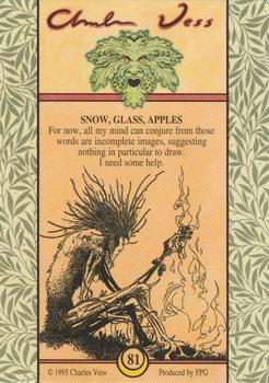 1995 FPG Charles Vess #81 Snow, Glass, Apples Back