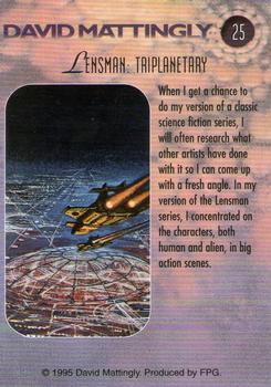 1995 FPG David Mattingly #25 Lensman: Triplanetary Back