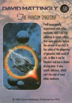 1995 FPG David Mattingly #54 The Phantom Spaceship Back