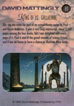1995 FPG David Mattingly #80 King of Ys: Gallicinae Back
