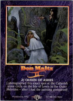 1996 FPG Don Maitz II #2 Queen of Ashes Back