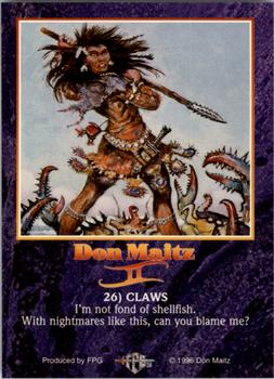 1996 FPG Don Maitz II #26 Claws Back