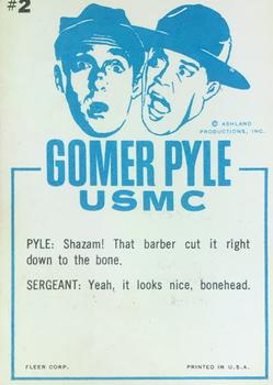 1965 Fleer Gomer Pyle #2 You mean they taught him to cut hair this way? Back