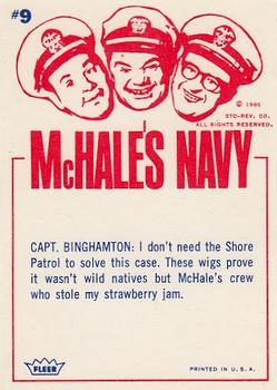 1965 Fleer McHale's Navy #9 No, it's not a rat knucklehead. I said I smell a rat... McHale. Back