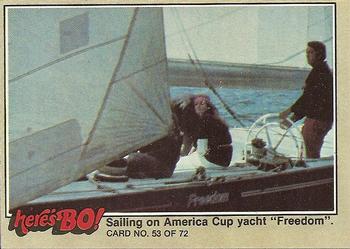 1981 Fleer Here's Bo! #53 Sailing on America Cup yacht 