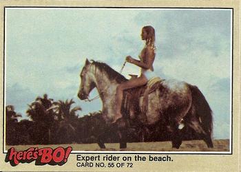 1981 Fleer Here's Bo! #55 Expert rider on the beach. Front