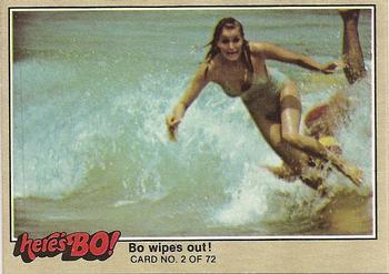 1981 Fleer Here's Bo! #2 Bo wipes out! Front