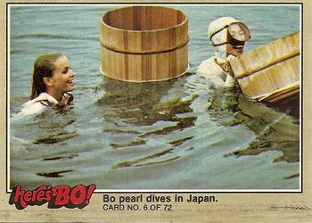 1981 Fleer Here's Bo! #6 Bo pearl dives in Japan. Front