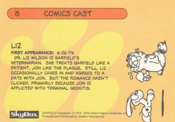 1992 SkyBox Garfield Premier Edition #8 Liz Back