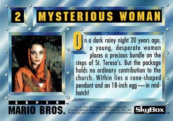 1993 SkyBox Super Mario Bros. #2 Mysterious Woman Back
