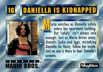 1993 SkyBox Super Mario Bros. #16 Daniella is Kidnapped Back