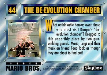1993 SkyBox Super Mario Bros. #44 The De-Evolution Chamber Back