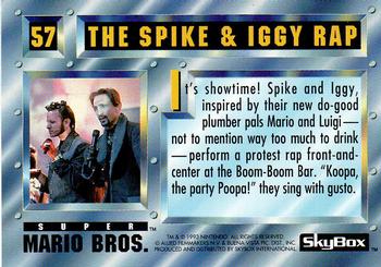 1993 SkyBox Super Mario Bros. #57 The Spike & Iggy Rap Back