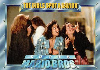 1993 SkyBox Super Mario Bros. #70 The Girls Spot a Savior Front