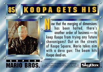 1993 SkyBox Super Mario Bros. #85 Koopa Gets His Back