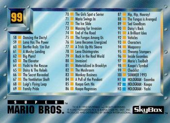 1993 SkyBox Super Mario Bros. #99 Checklist [1-100, Inserts] Back