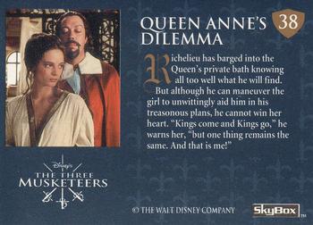 1993 SkyBox The Three Musketeers #38 Queen Anne's Dilemma Back