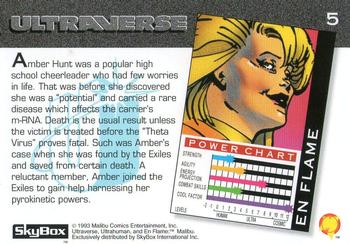 1993 SkyBox Ultraverse #5 En Flame Back