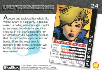 1993 SkyBox Ultraverse #24 Pressure Back