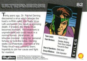 1993 SkyBox Ultraverse #82 Exiles Back