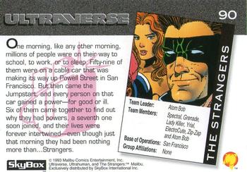 1993 SkyBox Ultraverse #90 The Strangers Back
