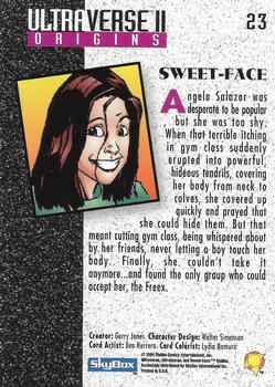 1994 SkyBox Ultraverse II #23 Sweet-Face Back