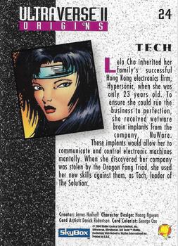 1994 SkyBox Ultraverse II #24 Tech Back