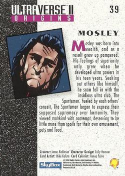 1994 SkyBox Ultraverse II #39 Mosley Back