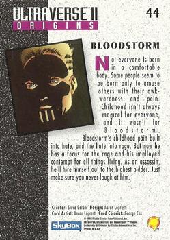 1994 SkyBox Ultraverse II #44 Bloodstorm Back