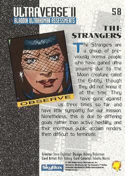 1994 SkyBox Ultraverse II #58 The Strangers Back