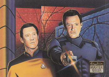 1994 SkyBox Star Trek Master Series #4 Lore and Data Front