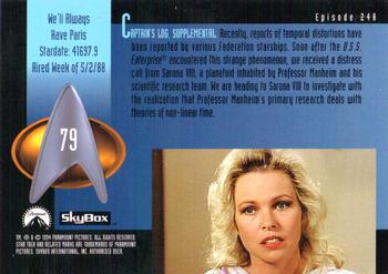 1994 SkyBox Star Trek: The Next Generation Season 1 #79 We'll Always Have Paris Back