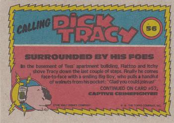 1990 Topps Dick Tracy Movie #56 Surrounded By His Foes Back