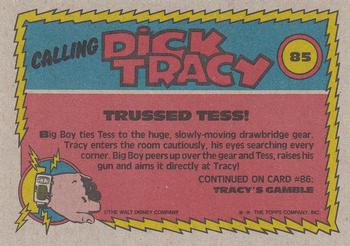 1990 Topps Dick Tracy Movie #85 Trussed Tess! Back