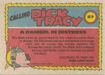 1990 Topps Dick Tracy Movie #87 A Damsel in Distress Back