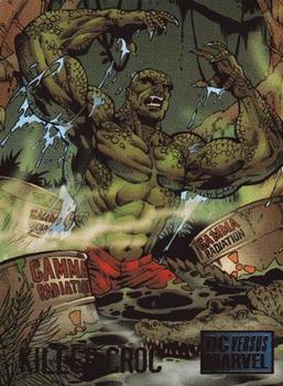1995 Fleer DC vs. Marvel Comics #48 Killer Croc Front