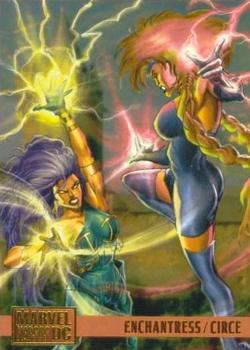 1995 Fleer DC vs. Marvel Comics #89 Enchantress / Circe Front