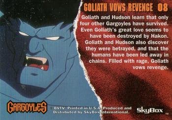 1995 Skybox Gargoyles #8 Goliath Vows Revenge Back
