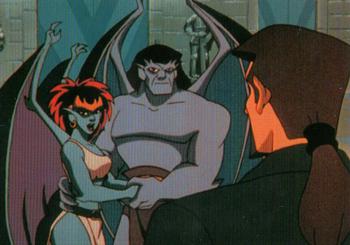 1995 Skybox Gargoyles #22 Demona and Goliath Reunite Front