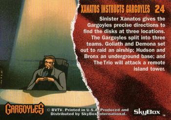 1995 Skybox Gargoyles #24 Xanatos Instructs Gargoyles Back