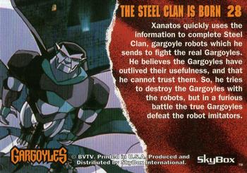 1995 Skybox Gargoyles #28 The Steel Clan Is Born Back